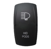 Кнопка с лазерной гравировкой включения ксенонового света , BANDC