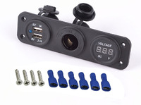 Розетка 12 Вольт + USB + вольтметр