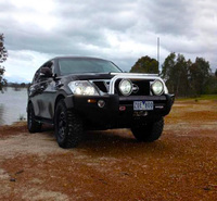 Передний бампер ARB SAHARA BAR NISSAN GU 10+ с местом под лебедку 3927020