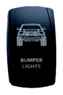 Кнопка с лазерной гравировкой доп. света на бампере, BANDC